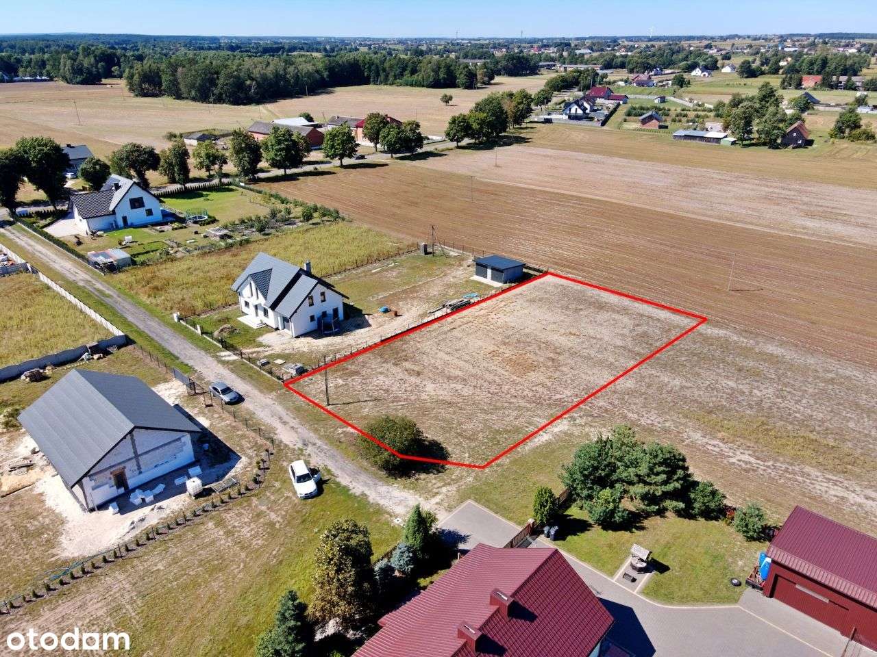 Uzbrojona działka budowlana w m. Stare Prażuchy - Pełny obrazek: 1/15