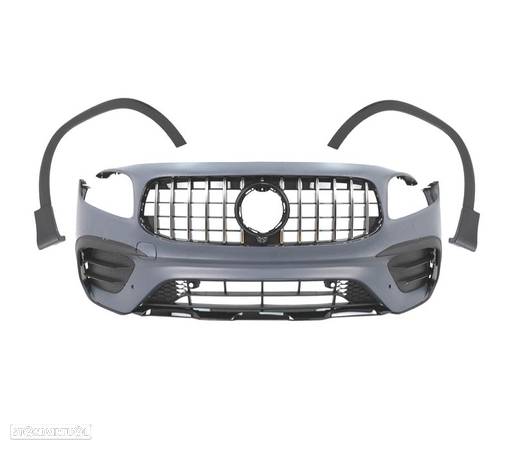 PARA-CHOQUES FRONTAL PARA MERCEDES X247 20- LOOK GLB35 + GRELHA PRATEADA - 2