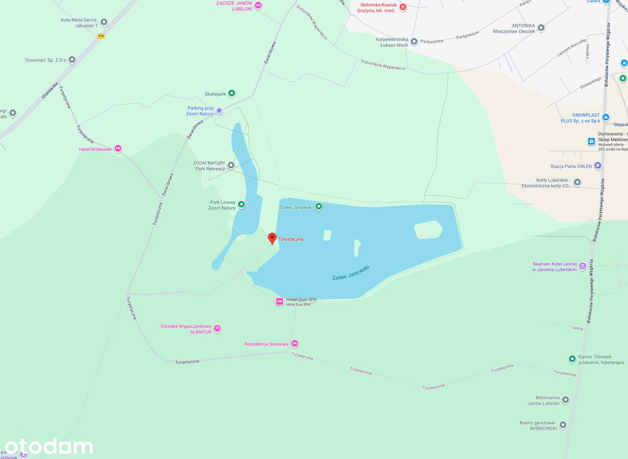 Działka 25 ar pod inwestycję turystyczną – 170 m od Zalewu Janowskiego - Pełny obrazek: 4/4