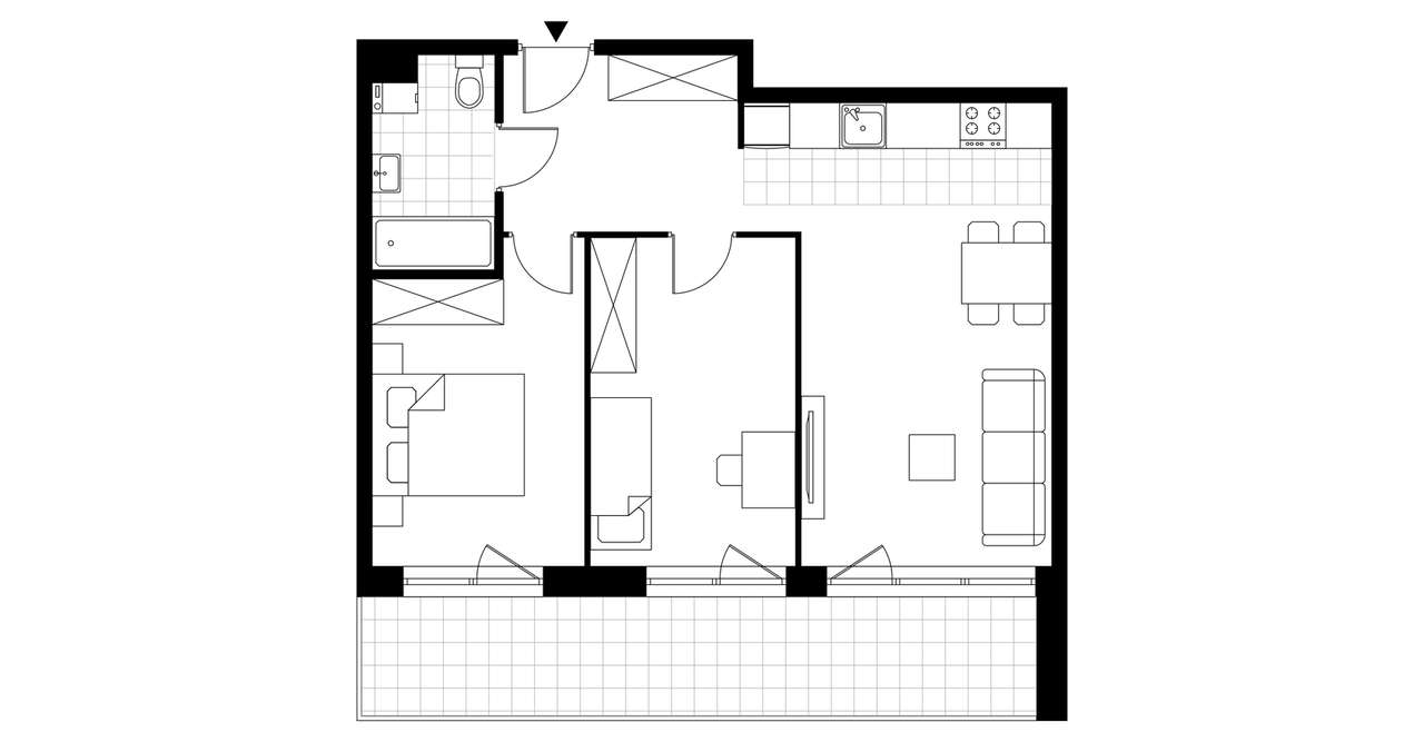 3-pokojowe mieszkanie 55m2 + loggia Bez Prowizji - Pełny obrazek: 3/8