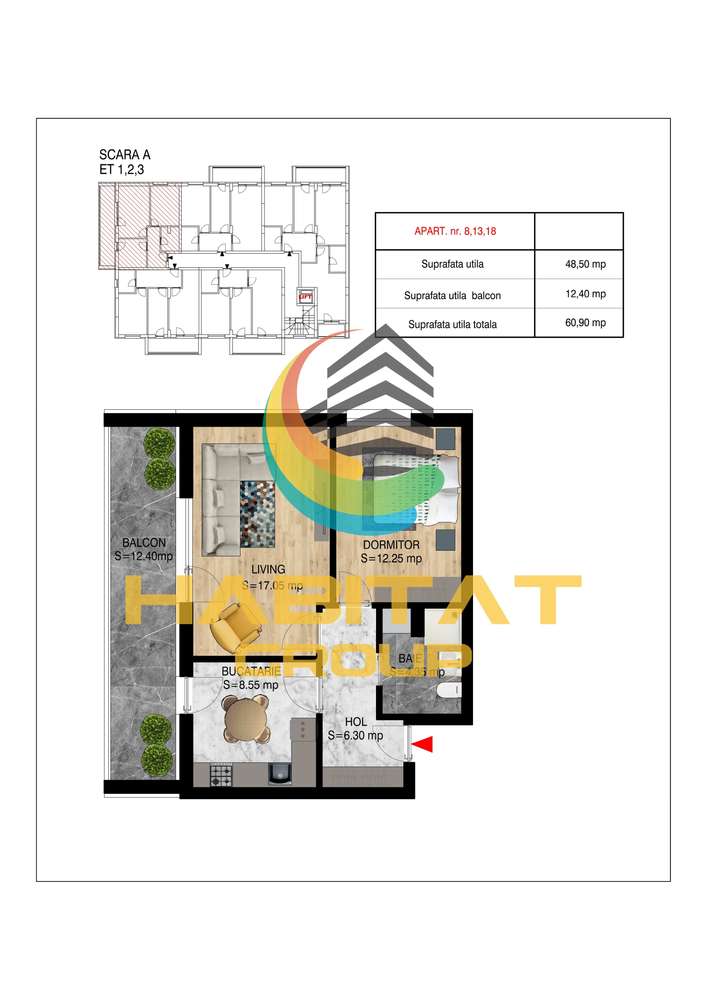 Vand apartmanet cu 2 camere in Pallady, zona linistita - Imagine principală: 2/11