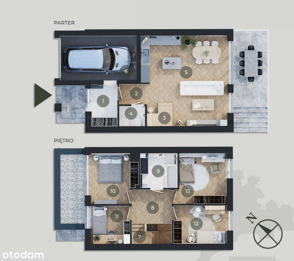 GOTOWY DOM - wykończony dla ciebie ! |115m2| garaż + miejsce postojowe - Pełny obrazek: 5/8