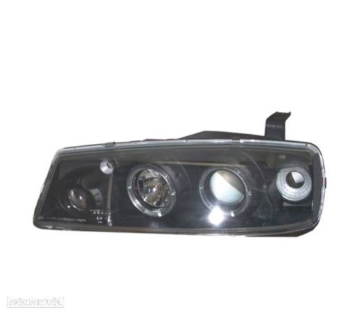 FARÓIS ANGEL EYES PARA OPEL CALIBRA 89-97 FUNDO PRETO - 2