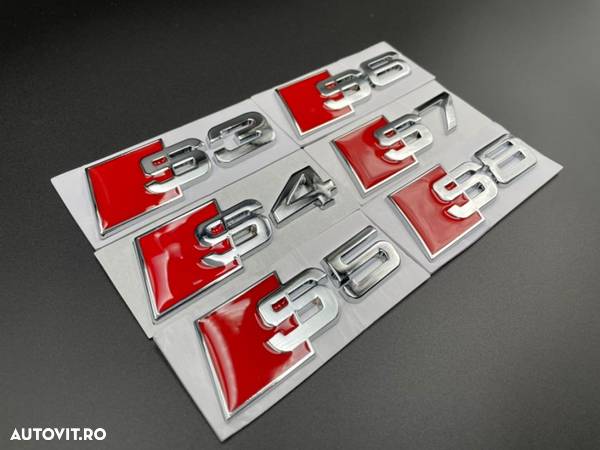 Emblema Audi S3, S4, S5, S6, S7, S8 - 1