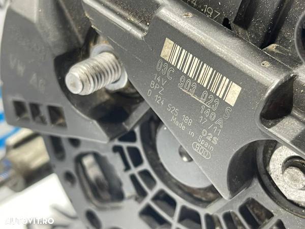 Alternator Bosch 140A Volkswagen Touran 1.4 TSI 2011 - 2015 Cod 03C903023S 0124525188 - 5