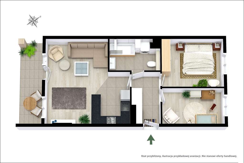 Lipa Piotrowska| 3 pok| 2 MP| balkon| niski czynsz-14