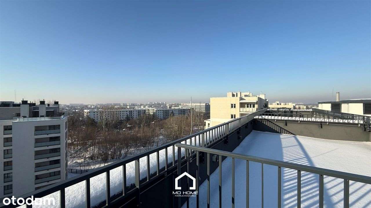 ⭐️Duży taras na dachu /Widok na panoramę Warszawy⭐-4