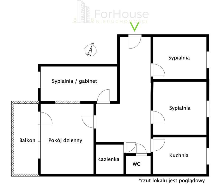 S.K.M. Dwustronne. Duży balkon.  Piwnica. Garaż.-14