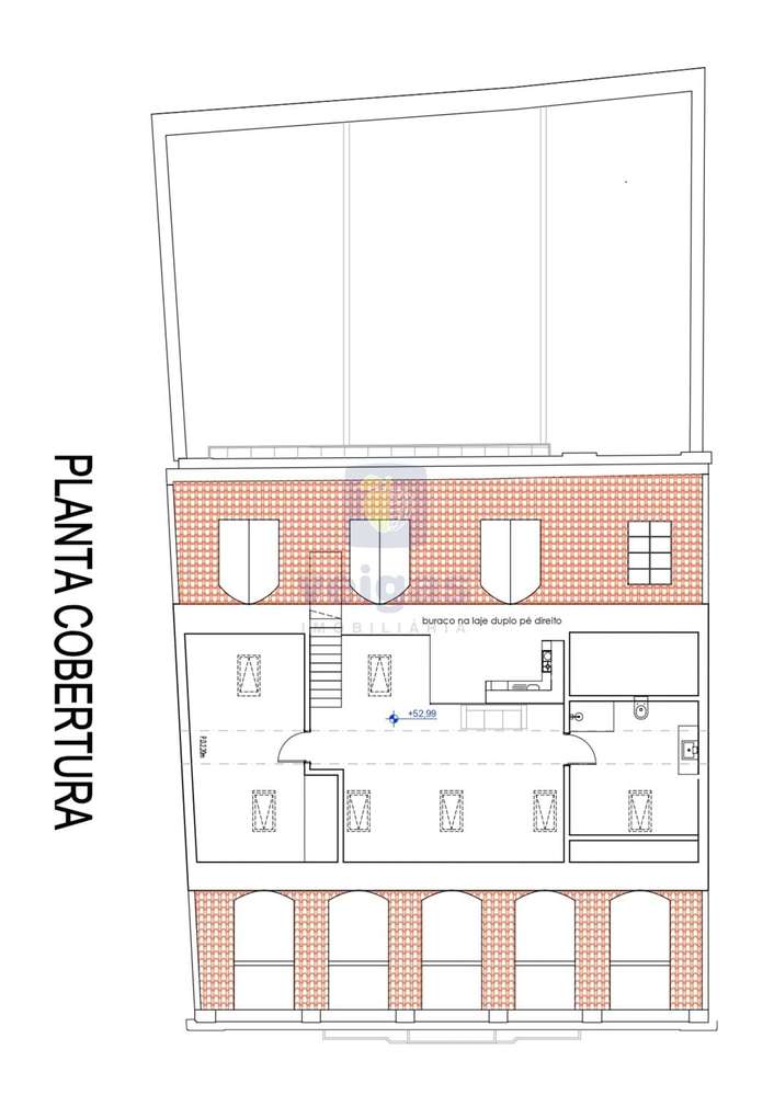 Apartamento T0 Duplex com varandas no empreendimento ANJOS 49-21
