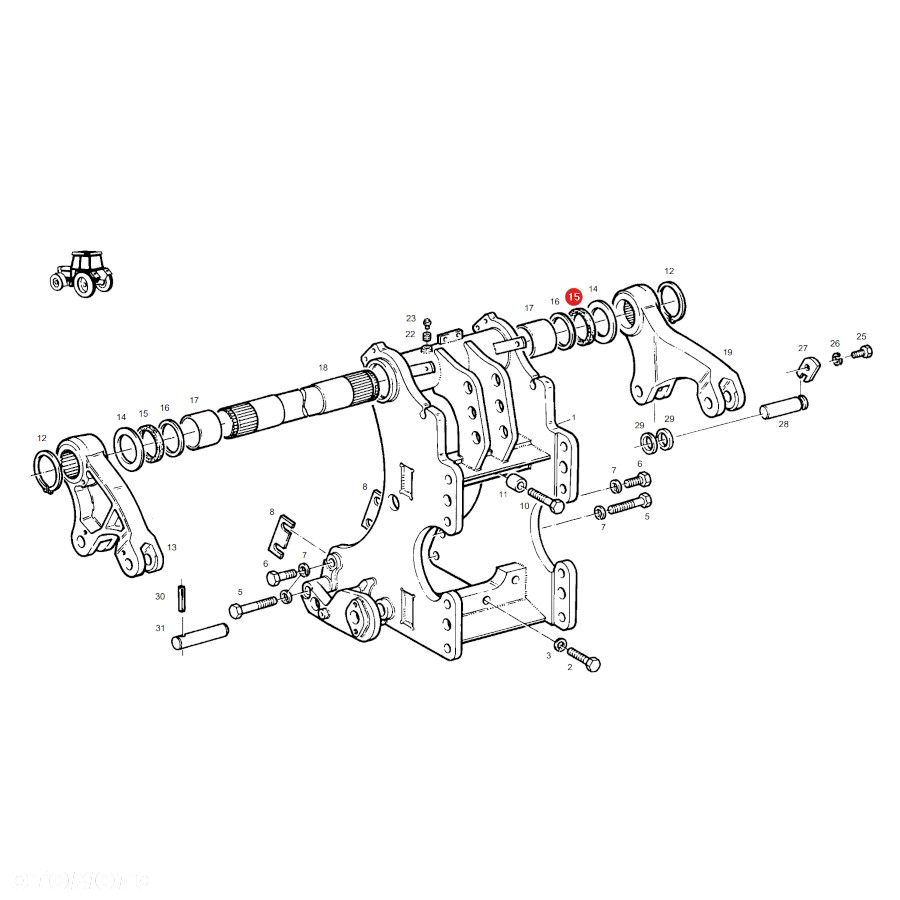 Uszczelnienie wału TUZ Fendt X550224002000 Oryginał - 3