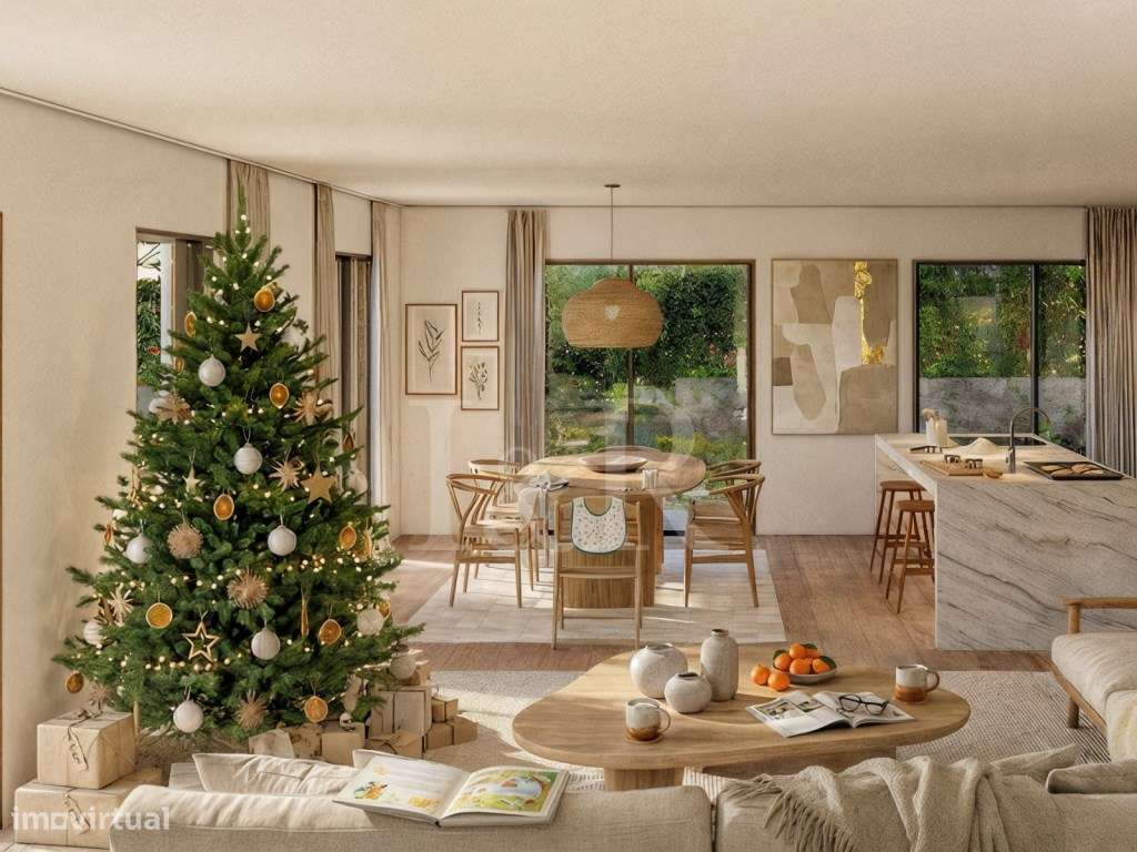 Villa T4 com piscina privativa e jardim, Capuchos, Caparica - Grande imagem: 2/31