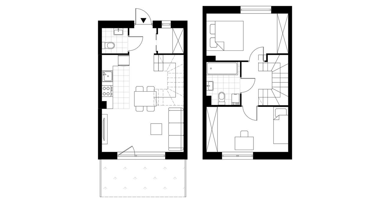 3-pokojowy dom 62m2 + ogródek Bezpośrednio - Pełny obrazek: 3/8