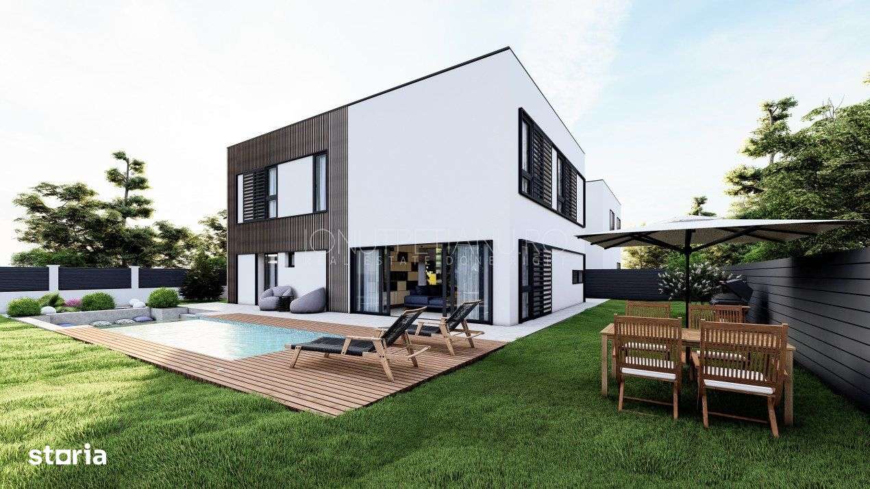 Vila moderna posibilitate personalizare – piscina exterioara si gara-5