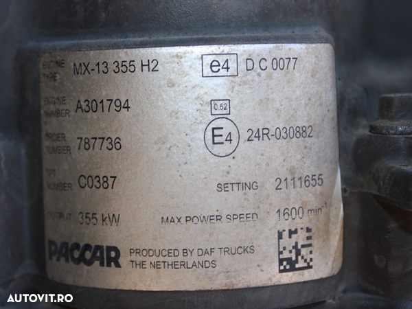 MOTOR DAF XF106 MX-13 355 H2 480CP EURO 6 2111655 - 5