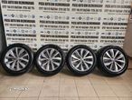 Set Jante Aluminiu R17 Vw T Roc T Cross Caddy Jetta Golf Tiguan Touran Scirocco Etc Cu Anvelope Vara Pirelli Dot 1318 - Dezmembrari Arad - 1