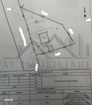 Miroslava teren 980mp intravilan cu casa batraneasca si utilitati - Imagine principală: 3/3