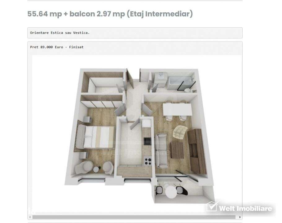 Apartamente 1 si 2 camere,  intr-un ansamblu rezidential nou, Floresti - Imagine principală: 1/1