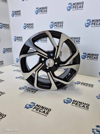 Jantes Renault Clio 2020 em 15 Black Polish (4x100) - 8