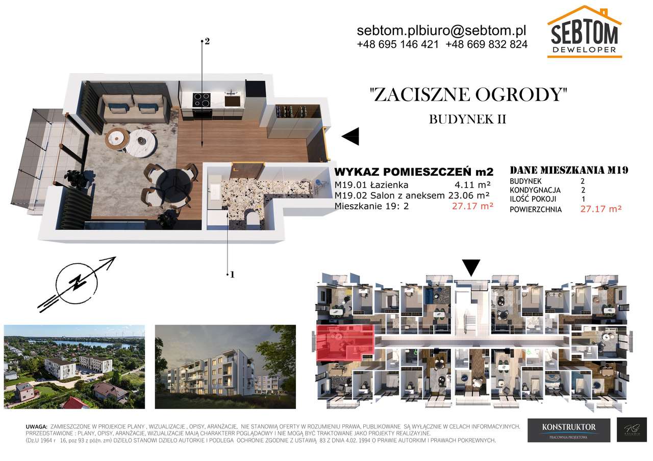 Nowe Mieszkanie Zaciszne Ogrody Kawalerka M19 - Pełny obrazek: 5/5