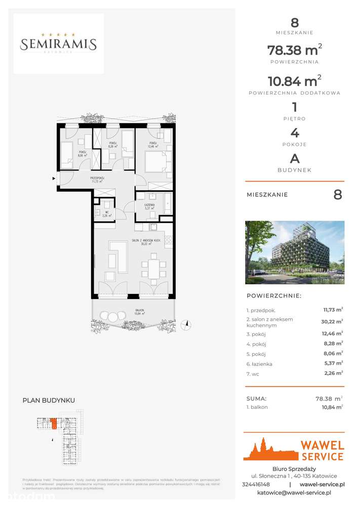 Semiramis | mieszkanie 4-pok. | 8 - Pełny obrazek: 2/7