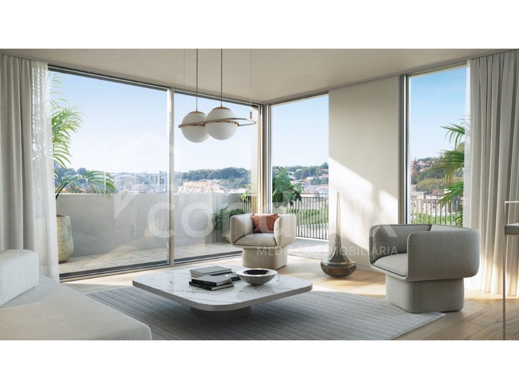 Apartamento T3 novo na margem sul do rio Douro, em Vila N...