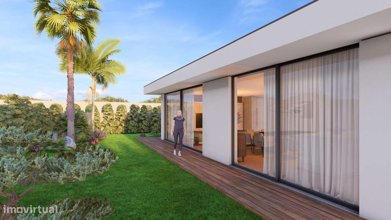 Moradia térrea  nova T3 de 4 frentes arquitetura moderna-9