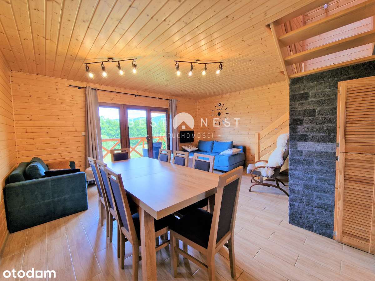 Dom z drewna z dużą, widokową działką Nowa Cena-12
