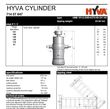 Cilindru de basculare hvya underbody 71407647 22-38 tone - 1