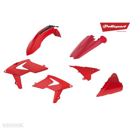 kit plasticos polisport vermelho beta rr enduro - 1