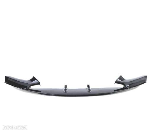 SPOILER LIP DIANTEIRO PARA BMW F22 F23 LOOK M PERFORMANCE PRETO BRILHANTE - 2