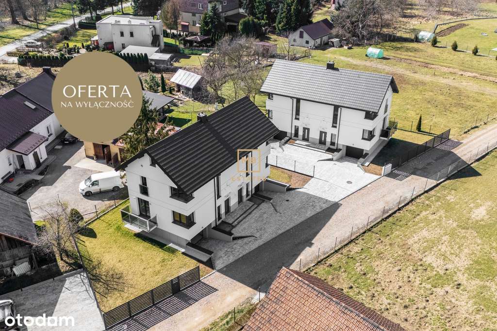 Nowoczesny dom z garażem w zabudowie bliźniaczej - Pełny obrazek: 4/20