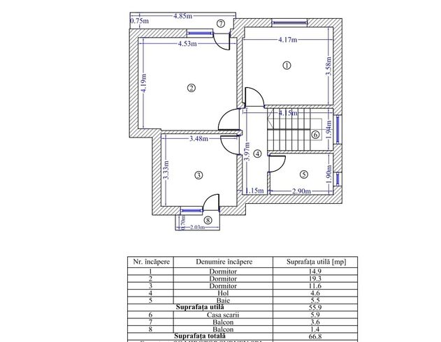 Casa/Vila Parter + 1Etaj/4 camere/Com.Berceni/Comision 0%-6