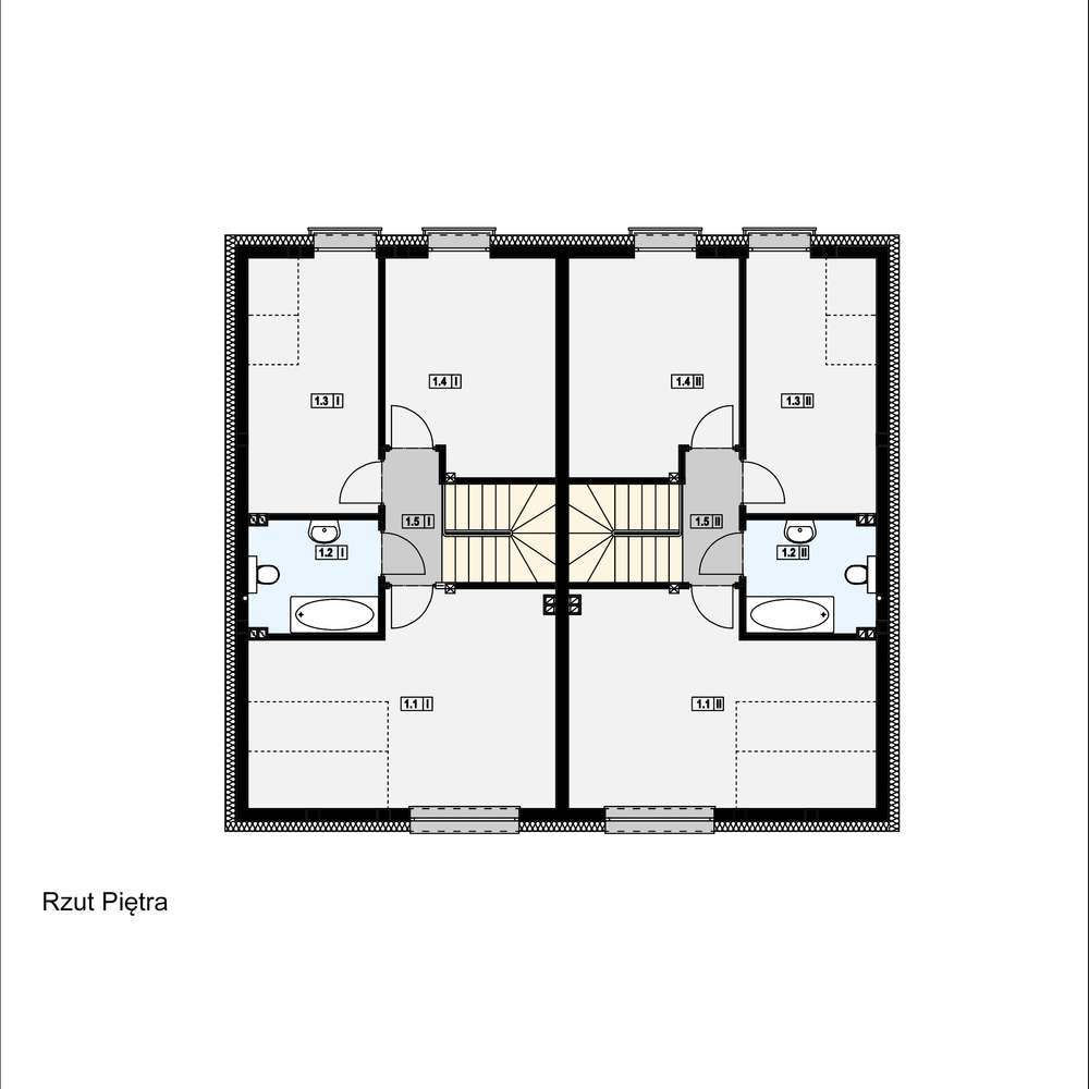 Dom w zabudowie dwulokalowej 117m2 ! Działka ze ścianą LASU-8