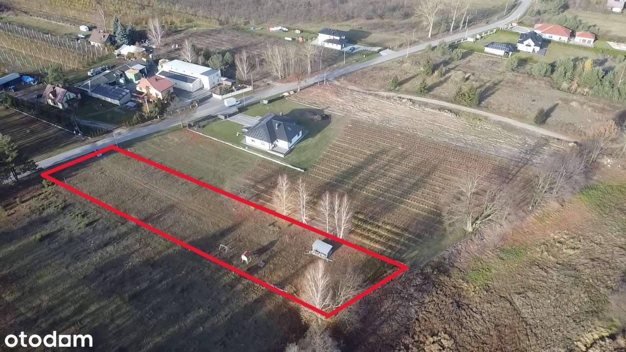 Działka budowlana przy rzece | 3km od PKP Chynów | prąd i woda-5