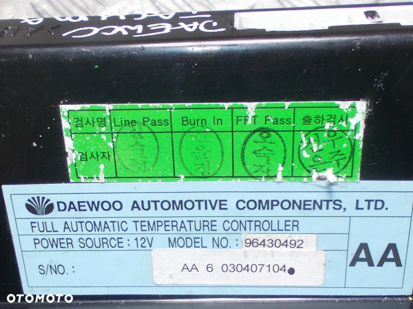 Daewoo Tacuma - panel nawiewu klimatyzacji - 3