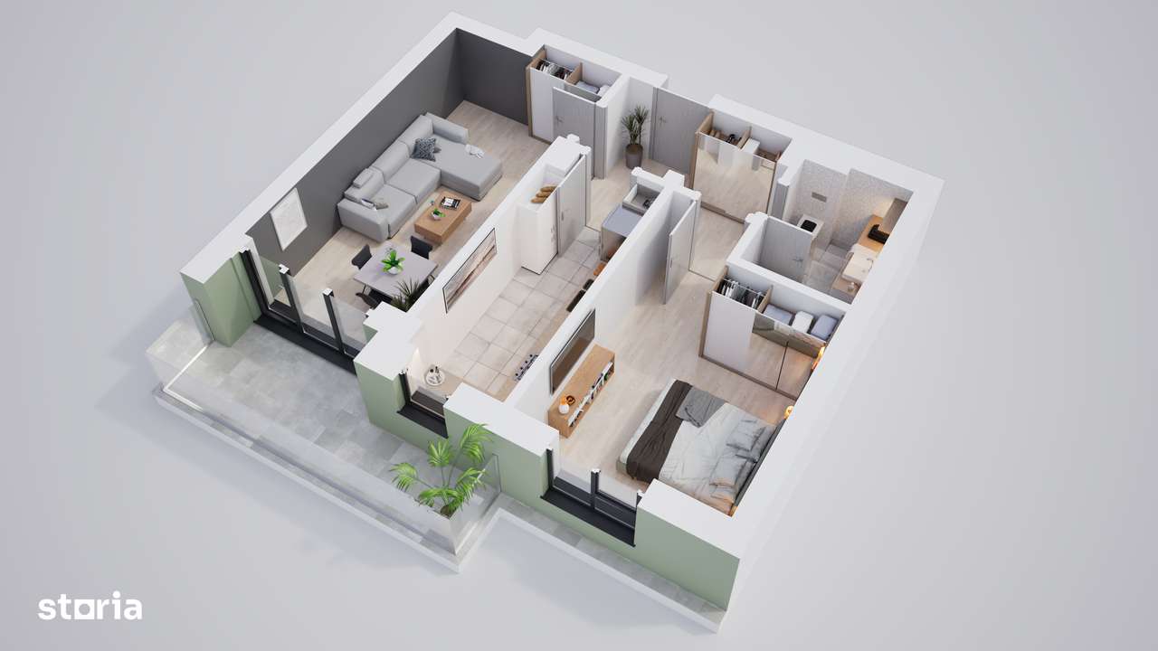 2 camere în bloc nou, construcție noua cu boxe depozitare - Imagine principală: 4/19