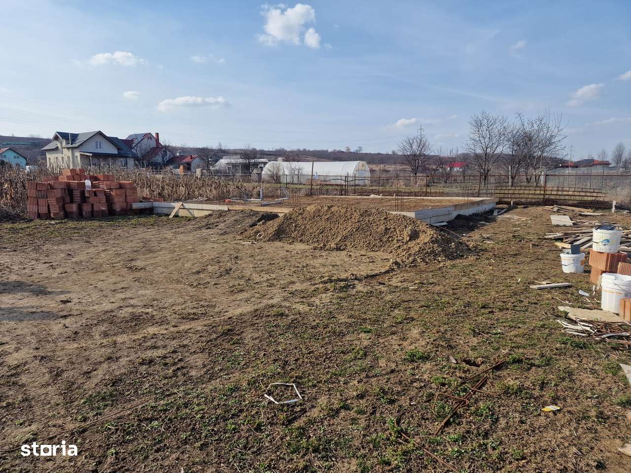 Fantanele,teren 400mp cu autorizatie de constructie si fundatie-2