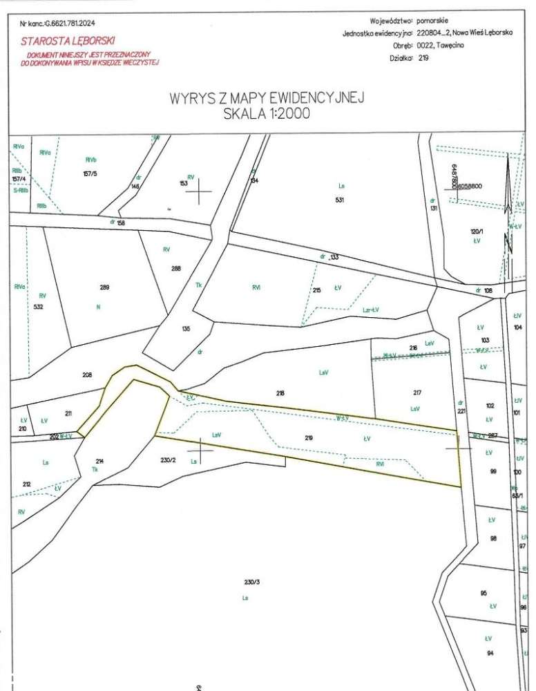 7800 m2 działki rolnej w Tawęcinie - Pełny obrazek: 4/4