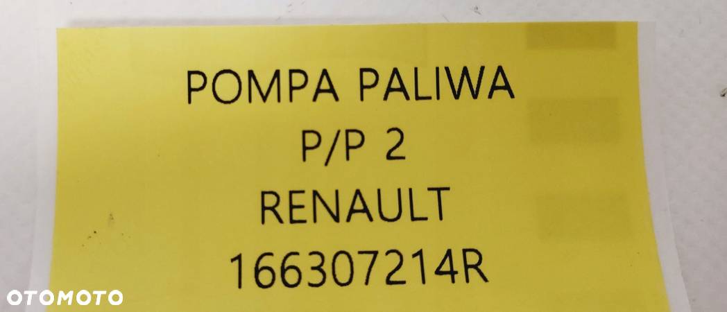 ORG POMPA PALIWA RENAULT 166307214R , 8201437992 - 4