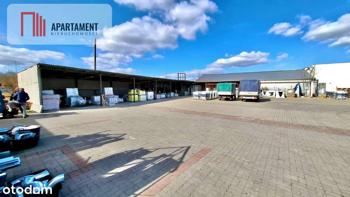 Hala z biurami, placem i mieszkaniem na piętrze - Pełny obrazek: 2/8