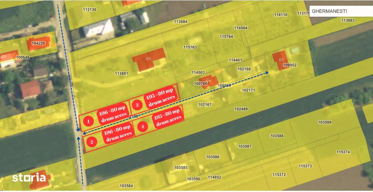 Terenuri de vanzare Snagov, Ghermanesti pentru casa cu utilitati - Imagine principală: 2/6