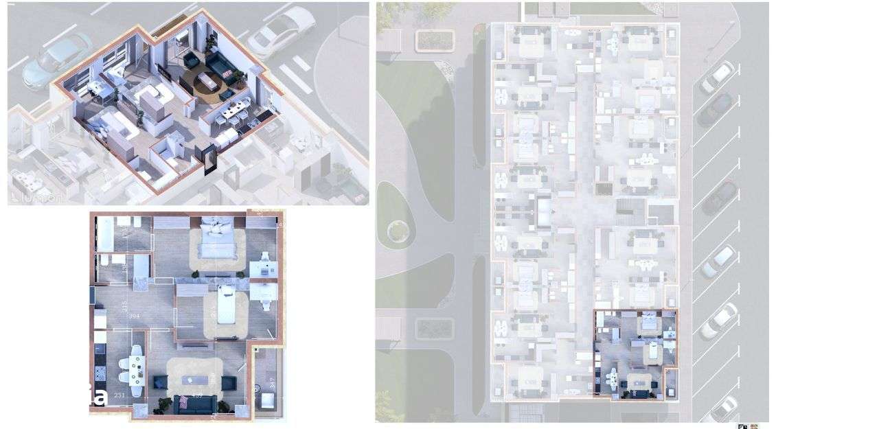 Apartament cu 3 camere 2 bai bucatarie inchisa in Copou zona Royal - Imagine principală: 3/8