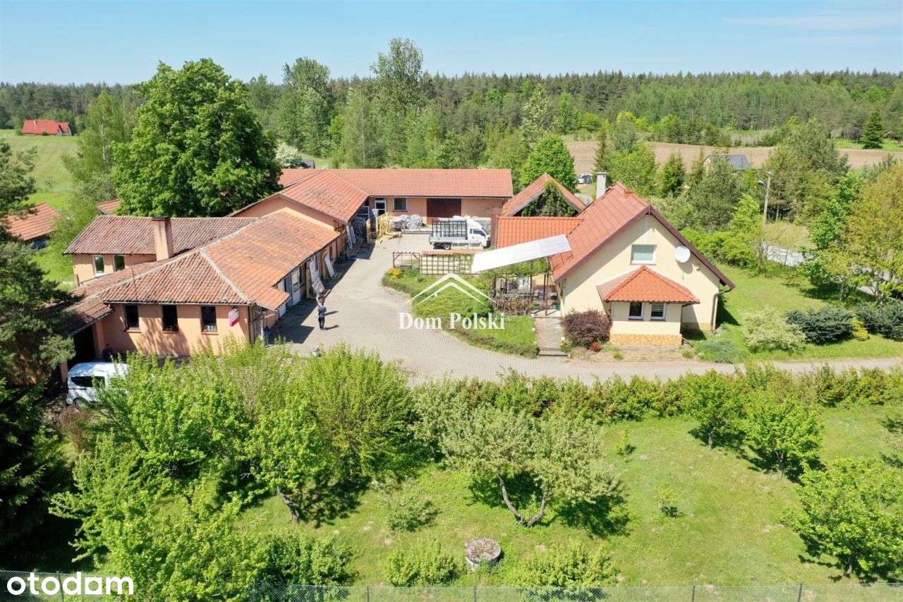 Dom na Mazurach 900 M od jeziora – duża działka-16