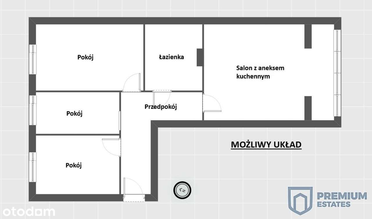 3/4 pokoje | 51,4m2 | rondo Kocmyrzowskie-11