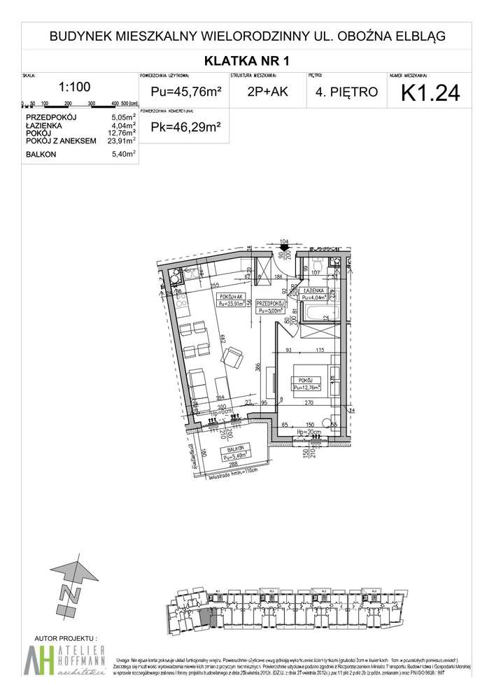 Elzam Tower | mieszkanie 2-pok. | K1_24 - Pełny obrazek: 2/9