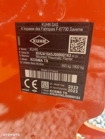 Kuhn KOSMA TS MAIS 6RG 950 - 8