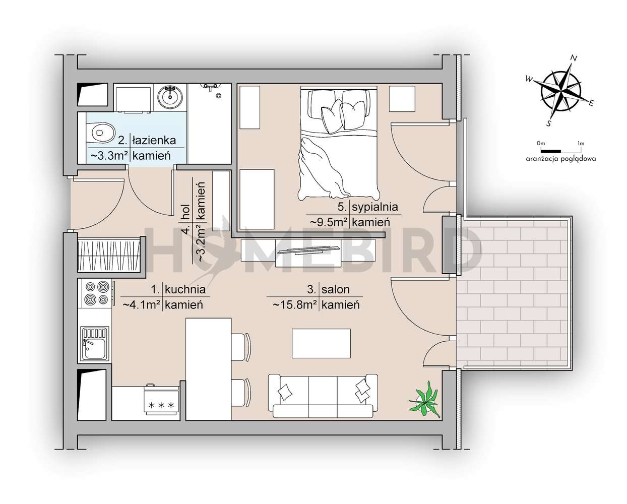 Kompaktowe mieszkanie w inwestycji Mennica Residence-1