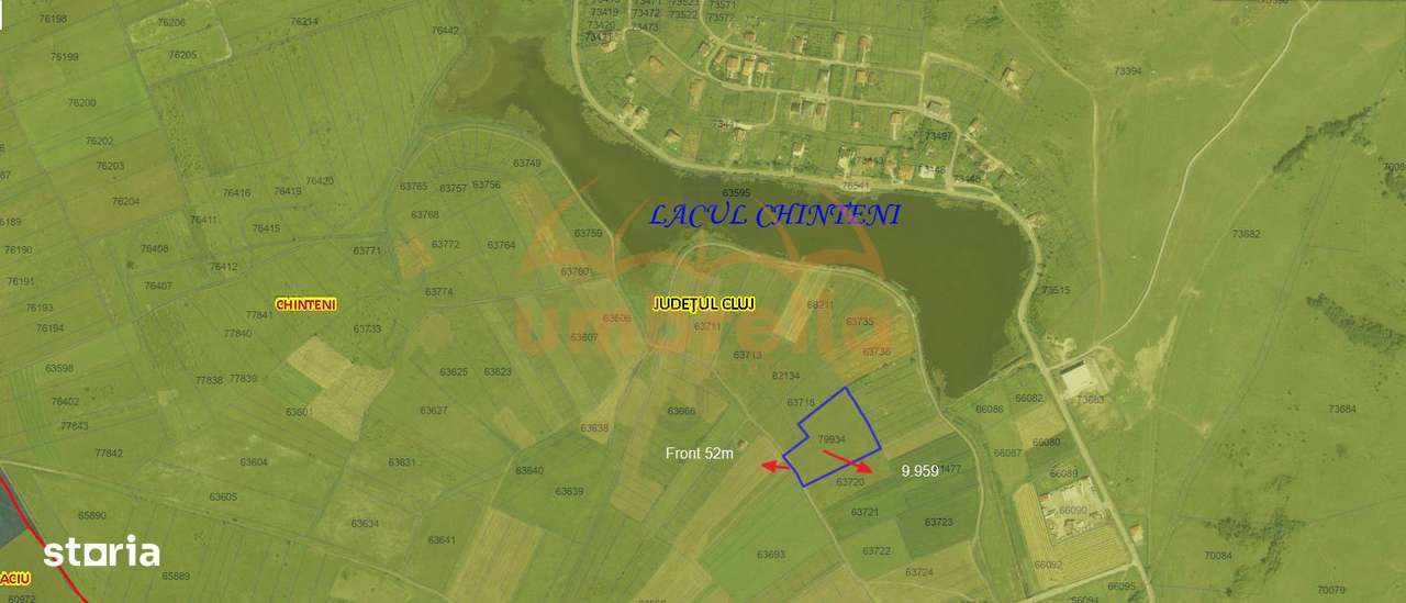 Teren de vanzare langa lacul Chinteni Intravilan 9.959m²40€ m² - Imagine principală: 5/5