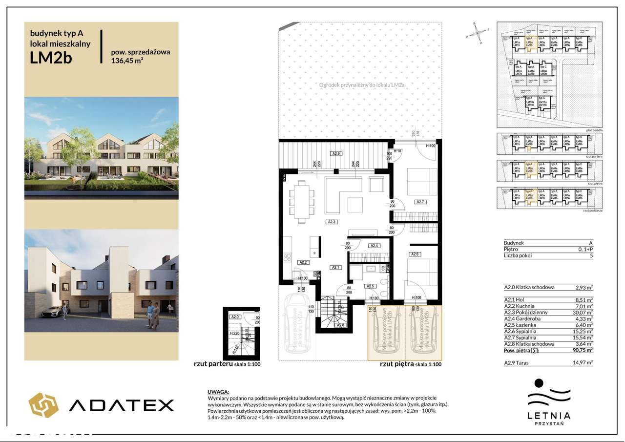 5-pokojowe mieszkanie 136m2 + taras Bezpośrednio - Pełny obrazek: 2/7