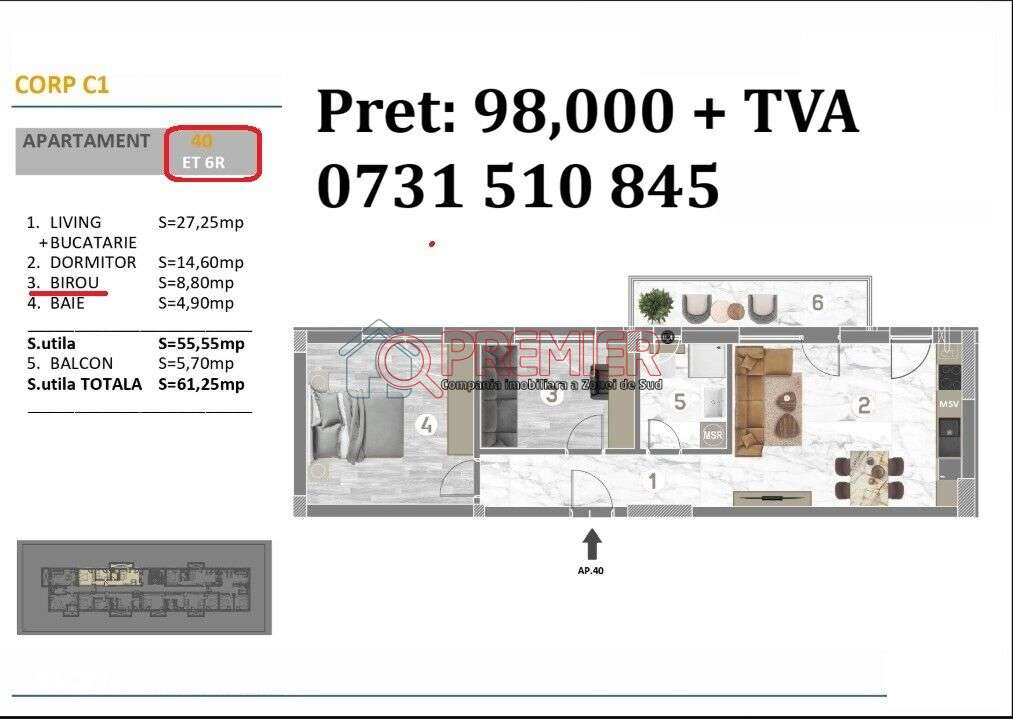 2 Camere | Complex Modern | 61 mp | Pret Promo